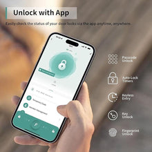 Load image into Gallery viewer, IRONZON Fingerprint Door Lock Smart Door Lock with Keypad Keyless Entry Door Lock with Handle for Home Hotel Office Apartment Bedroom
