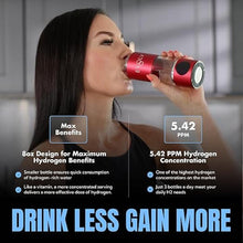 Load image into Gallery viewer, Hydrogen Water Bottle Generator – SPE &amp; PEM Water Ionizer 5.42PPM, Highest H2 Concentration – Portable 8oz Hydrogenated Water Bottle – Leak-Proof Hydrogen Water Machine, Easy to Use – Carbon

