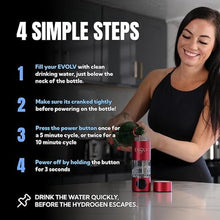 Load image into Gallery viewer, Hydrogen Water Bottle Generator – SPE &amp; PEM Water Ionizer 5.42PPM, Highest H2 Concentration – Portable 8oz Hydrogenated Water Bottle – Leak-Proof Hydrogen Water Machine, Easy to Use – Carbon
