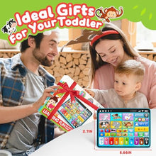 Load image into Gallery viewer, Learning Tablet for Toddlers 1-3 Trilingual Learning Toys with Music &amp; Sound, Montessori Speech Therapy Toys for 1 Year Old Boy Girl Musical Baby Toys 12-18 Months Toddler Toys Age 1-2 2-3 Gifts
