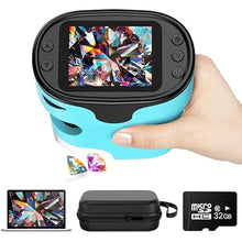 Load image into Gallery viewer, 1000X Pocket Microscope for Kids - 4K 2.0&quot; Screen, Digital Mini Scope with Slides Kit, Rechargeable Lab Handheld Portable Microscopes for Kids 4-12 Students Teens

