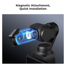 Load image into Gallery viewer, K&amp;F Concept Effect Lens &amp; ND Filter Kit for DJI Osmo Pocket 3, 1.2X Anamorphic Lens+ Wide-Angle Lens+ 10X Macro Lens+ ND8+ND32+ND128, Magnetic Attach/Multi-Coated/Optical Glass
