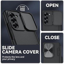 Load image into Gallery viewer, muitq for Samsung Galaxy Z Fold 6 Case with Belt Clip Holster &amp; S Pen Slot &amp; Hinge Protection &amp; Tempered Glass Screen Protector, Magnetic Shockproof Full Body Heavy Duty Phone Case (Black)
