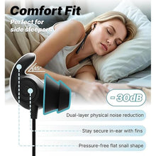 Load image into Gallery viewer, Hmusic HS88 Sleep Headphones Wireless Bluetooth 5.4,Ultra Soft Flat Sleep Earbuds for Side Sleepers,12H Playtime,-30dB Noise Cancelling,Neckband Sleep Buds for Sleeping,Reading,Meditating,Traveling

