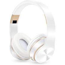 Load image into Gallery viewer, GREAT SAGE Wireless Over Ear Bluetooth Headphones, 20H Playtime, Hi-FI Audio, Deep Bass, with FM and MP3 Player for Travel, Home Office,Game,Chatting Black Color (Pearl White)
