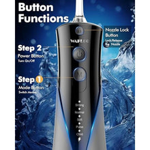 Load image into Gallery viewer, Water Flossers for Teeth - 5 Modes, 6 Flossing Tips, Rechargeable Cordless Portable 300ML Larger Tank Electric Waterflosser Cleaner IPX7 Waterproof Floss Cleaning Teeth Pick for Home Travel
