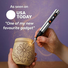 Load image into Gallery viewer, Customizer Resparked Engraving Pen (Formerly Culiau): Ultimate Cordless Portable Tool for Artists &amp; DIYers - Engrave 50+ Surfaces - Beginner Friendly - Rechargeable - Free 30 Bits &amp; Mastery Guide
