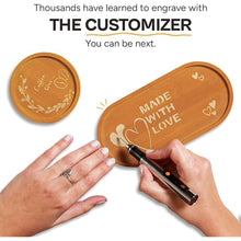 Load image into Gallery viewer, Customizer Resparked Engraving Pen (Formerly Culiau): Ultimate Cordless Portable Tool for Artists &amp; DIYers - Engrave 50+ Surfaces - Beginner Friendly - Rechargeable - Free 30 Bits &amp; Mastery Guide
