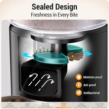 Load image into Gallery viewer, Automatic Cat Feeder with 2K HD Camera: 5G WiFi Automatic Dog Feeder with Sealed Outlet, 5L Large Cat Food Storage Container with Freshness for Multiple Pets,Detachable for Easy Clean-21 Cup

