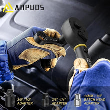 Load image into Gallery viewer, Metric Torque Adapter Set, 17 pcs Torque Adapter Extension Set, 12 Point 3/8" Torque Wrench Adapter with 8, 9, 10, 11, 12, 13, 14, 15, 16, 17, 18, 19, 20, 21, 22mm, 1/2''+1/4'' + Bit Adapter
