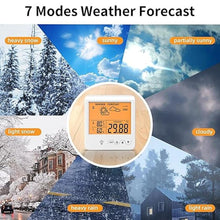 Load image into Gallery viewer, Digital Barometer Ambient Weather Forecast Clock Thermometer and Hygrometer for Golf Cart, Boat, Home, Office Easy to See Time, Temperature, Humidity, &amp; Pressure
