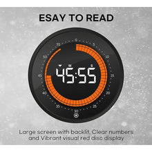 Load image into Gallery viewer, Digital Visual Timer - 60 Min Countdown &amp; Countup, Large Screen for Kids &amp; Seniors, Magnetic &amp; Gym Timer, Classroom Productivity Tool for Autism &amp; ADHD
