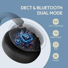 Load image into Gallery viewer, Yealink WH64 Hybrid Dual Wireless Headset with DECT Dongle, 492ft Range,Teams Zoom,Skype, UC,Bluetooth On Ear Work Headphones with 3X Noise Cancelling Mic, 32H Talk Time, Office PC, Computer,IP Phone
