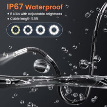 Load image into Gallery viewer, Two-Way Articulating Borescope Camera with Light: 1920P HD Borescope Industrial Endoscope Camera - Flexible Waterproof Inspection Bore Scope for Plumbing Automotive Sewer
