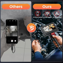 Load image into Gallery viewer, Two-Way Articulating Borescope Camera with Light: 1920P HD Borescope Industrial Endoscope Camera - Flexible Waterproof Inspection Bore Scope for Plumbing Automotive Sewer
