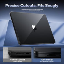 Load image into Gallery viewer, Soonjet for MacBook Pro 14 inch Case 2024-2021 M4 M3 M2 M1 Pro/Max [100% Clear, Refined Black] Protective Hard Shell Case Laptop Cover - Crystal Black
