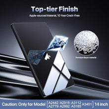 Load image into Gallery viewer, Soonjet for MacBook Pro 14 inch Case 2024-2021 M4 M3 M2 M1 Pro/Max [100% Clear, Refined Black] Protective Hard Shell Case Laptop Cover - Crystal Black
