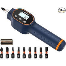 Load image into Gallery viewer, Digital Torque Screwdriver 7.08–70.8 in-lbs, 1/4" Drive – for Electronics Repair, Optics Installation, Bike Assembly, Mechanical Tools &amp; Calibration – LED Display, Buzzer, 999 Data Storage
