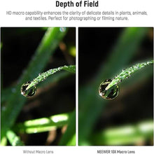 Load image into Gallery viewer, NEEWER 10X Macro Lens with 17mm Thread Clip and Detachable Diffuser Hood, Also for 17mm Threaded Phone Cage/Case/Clamp/Backplate, LS-28 PRO
