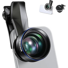 Load image into Gallery viewer, NEEWER 60mm Telephoto Lens with 17mm Thread Phone Lens Clip &amp; 67mm Filter Adapter Ring, 2X Magnification Compatible with iPhone Samsung, LS-41 PRO
