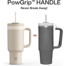 Load image into Gallery viewer, 40 oz Tumbler with Handle, 2-in-1 Straw and Sip Lid, Leakproof, Dishwasher Safe, Insulated Stainless Steel Travel Coffee Mug, Keeps Cold for 34 Hours, Fits in Car Cup Holder (Oat)
