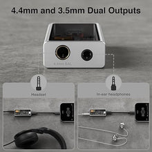 Load image into Gallery viewer, M15C Headphone Amplifier Portable USB DAC Amps 32Bit/384kHz DSD256 Decoder with 4.4mm and 3.5mm Dual Outputs High Resolution Lossless for Smartphones/PC/Laptops
