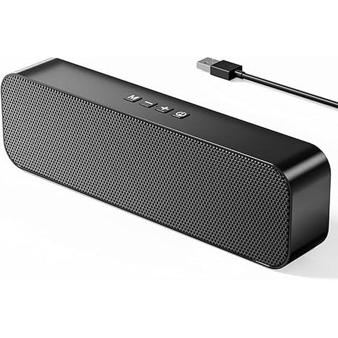 USB Computer Speakers,Pc Speakers for Desktop,Stereo Sound & Enhanced Bass with 3.5mm Aux-in, TF Card Port, Bluetooth Speaker,USB Powered Speakers for Desktop Monitor, PC, Laptop, Tablets