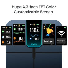 Load image into Gallery viewer, Ultra, Smart Scale with 4.3" Color Display, FSA HSA Eligible, Digital Bathroom Scale for Body Weight BMI Muscle Mass Composition, Wi-Fi &amp; Bluetooth Body Fat Scale with Heart Rate, 400 lbs (Black)
