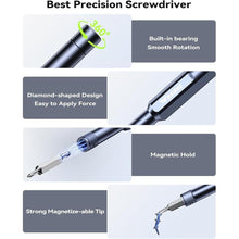 Load image into Gallery viewer, 50-in-1 Small Screwdriver Set, [Super Durable &amp; Strong Magnetic] Tiny Torx Screwdriver Fits All Ring Doorbell, Precision Magnetic Mini Repair Tool Kit for Watch, Laptop, Eyeglass, Screw Driver
