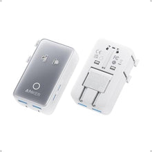 Load image into Gallery viewer, Anker Nano Travel Adapter, 5-Port Power Adapter with 1 AC, 2 USB-A, and 2 USB-C Ports, Smart Temperature Control, Compatible with Over 200 Countries, Ideal for Travel (1-Pack) (White)
