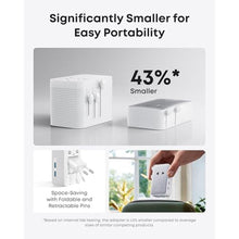 Load image into Gallery viewer, Anker Nano Travel Adapter, 5-Port Power Adapter with 1 AC, 2 USB-A, and 2 USB-C Ports, Smart Temperature Control, Compatible with Over 200 Countries, Ideal for Travel (1-Pack) (White)
