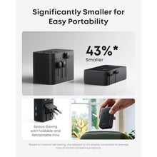 Load image into Gallery viewer, Anker Nano Travel Adapter, 5-Port Power Adapter with 1 AC, 2 USB-A, and 2 USB-C Ports, Smart Temperature Control, Compatible with Over 200 Countries, Ideal for Travel (1-Pack)
