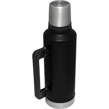 Load image into Gallery viewer, Stanley Classic Legendary Vacuum Bottle 2.0 qt | Wide Mouth with Leakproof Cup Lid | Keep Drinks Hot or Cold | Packable for Travel | Insulated Stainless Steel Thermos | BPA-Free | Black 2.0
