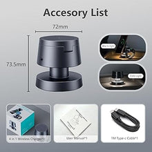 Load image into Gallery viewer, 4 in 1 Wireless Charging Station with Night-Lamp for MagSafe Magnetic Fast Charger iPhone Wireless Stand, Travel Charger Multiple Devices for iPhone 16 15 Pro Max Airpods Apple Watch Ultra
