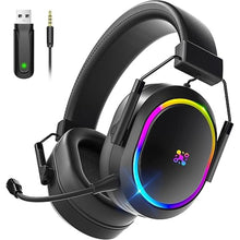 Load image into Gallery viewer, Wireless Gaming Headset for PS5, Bluetooth Gaming Headphones with Noise Cancelling Microphone, Gamer Headsets for PC Mobile Laptop Xbox Nintendo Switch Mac
