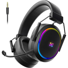 Load image into Gallery viewer, Wireless Gaming Headset for PS5 PS4, 2.4 Ghz Bluetooth Gaming Headphones with Noise Cancelling Microphone, Surround Sound Gamer Headsets for PC Mobile Laptop Xbox Nintendo Switch Mac
