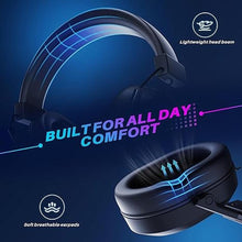 Load image into Gallery viewer, Wireless Gaming Headset for PS5 PS4, 2.4 Ghz Bluetooth Gaming Headphones with Noise Cancelling Microphone, Surround Sound Gamer Headsets for PC Mobile Laptop Xbox Nintendo Switch Mac
