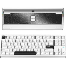 Load image into Gallery viewer, WOBKEY Crush 80 Reboot CNC Aluminum 5-Second Quick-Release Triple-Mode Connectivity Mechanical Keyboard with Superior Acoustics (Lite Silver)
