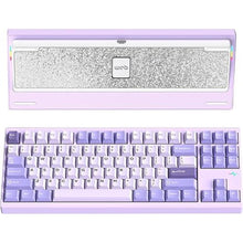 Load image into Gallery viewer, WOBKEY Crush 80 Reboot CNC Aluminum 5-Second Quick-Release Triple-Mode Connectivity Mechanical Keyboard with Superior Acoustics (Pro Purple)
