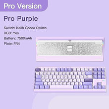 Load image into Gallery viewer, WOBKEY Crush 80 Reboot CNC Aluminum 5-Second Quick-Release Triple-Mode Connectivity Mechanical Keyboard with Superior Acoustics (Pro Purple)
