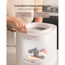Load image into Gallery viewer, Electric Composter for Kitchen, 4L Smart Countertop Compost Bin, Odorless | Low Noise | No Leaking | Turn Food Waste into Fertilizer Within 3 Hrs, Indoor Food Recycler Compost Machine, White
