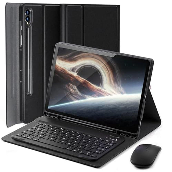 Case Keyboard for Samsung Galaxy Tab S10 Ultra / S9 Ultra 14.6 inch / S8 Ultra 14.6 inch - Mouse and Detachable Keyboard with S Pen Holder - Black