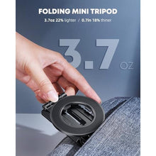 Load image into Gallery viewer, Magnetic Pocket Phone Tripod Foldable Compatible with Magsafe for iPhone 16/15/14/13/12 Plus Pro Max Series, MG03 PRO Aluminium Smartphone Mini Tripod Cell Phone Stand Magnet Quick Mount
