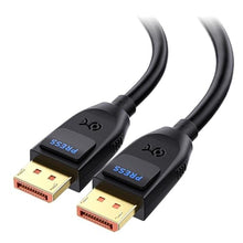 Load image into Gallery viewer, Cable Matters [VESA Certified] 80Gbps DisplayPort 2.1 Cable - 6.6ft / 2m, DP80 Cable with 16K 60Hz, 8K 240Hz, 4K 240Hz, FreeSync, G-SYNC and HDR for Gaming Monitor, PC, RTX 4080/4090, RX 7900, Black
