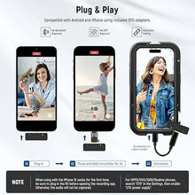 Load image into Gallery viewer, NEEWER KM15 Wireless Lavalier Microphone System Compatible with iPhone Android Phone PC Computer, Mini USB C Noise Cancelling Lapel Mic, 300m Range 48KHz/24Bit 9H Battery for Video Recording Streaming
