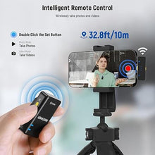 Load image into Gallery viewer, NEEWER KM15 Wireless Lavalier Microphone System Compatible with iPhone Android Phone PC Computer, Mini USB C Noise Cancelling Lapel Mic, 300m Range 48KHz/24Bit 9H Battery for Video Recording Streaming
