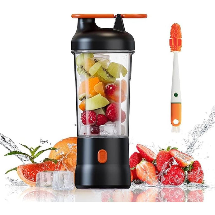 Portable Blender, 25oz Personal Blender for Smoothies and Shakes with 6 Blades, USB C Rechargeable Mini Personal Size Blenders,Fruit Juice Mixer for Home/Office/Travel/Gym (Black)