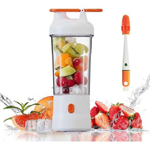 Load image into Gallery viewer, Portable Blender, Personal Blender for Smoothies and Shakes, Cordless, with 6 Blades, USB C Rechargeable Travel Blenders, Fruit Juice Mixer for Home/Office/Camping/Gym, 25 oz (White)
