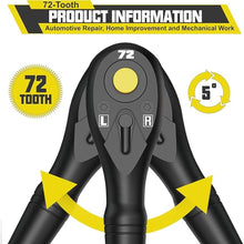 Load image into Gallery viewer, 3/8&quot; Drive Mini Ratchet, 72-Tooth Ratchet Handle, 10.5 cm Quick Release Reversible Ratchet Wrench, CR-V Steel, Automotive Repair, Home Improvement and Mechanical Work
