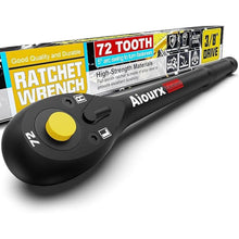 Load image into Gallery viewer, 3/8&quot; Drive Ratchet, 72-Tooth Ratchet Handle, 9 Inch Quick Release Reversible Ratchet Wrench, CR-V Steel, Mechanical Maintenance, Automobile and Motorcycle Repair
